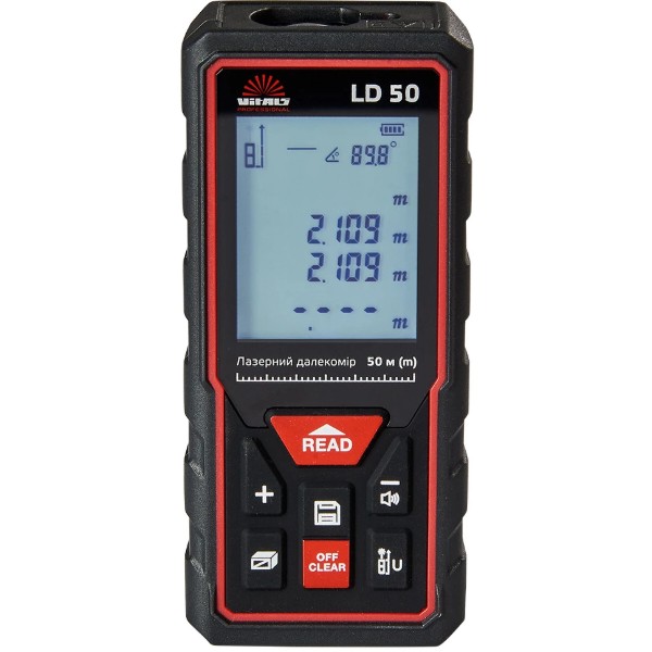 Фото - Вимірювач відстані лазерний VITALS Professional LD 50
